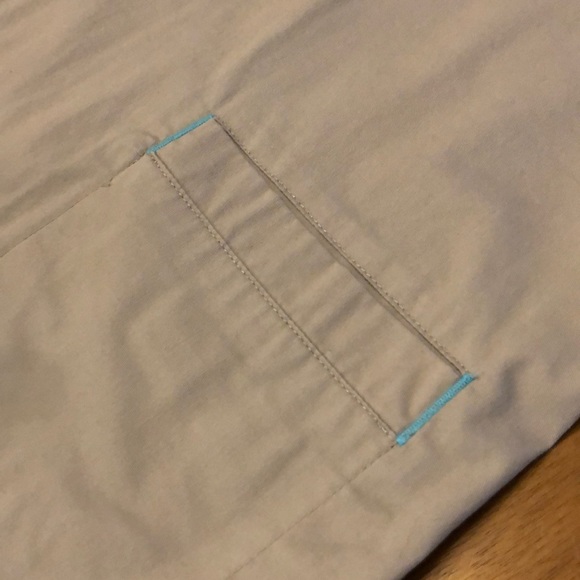 Med Couture EZ Flex scrub top grey and aqua small - Picture 4 of 4